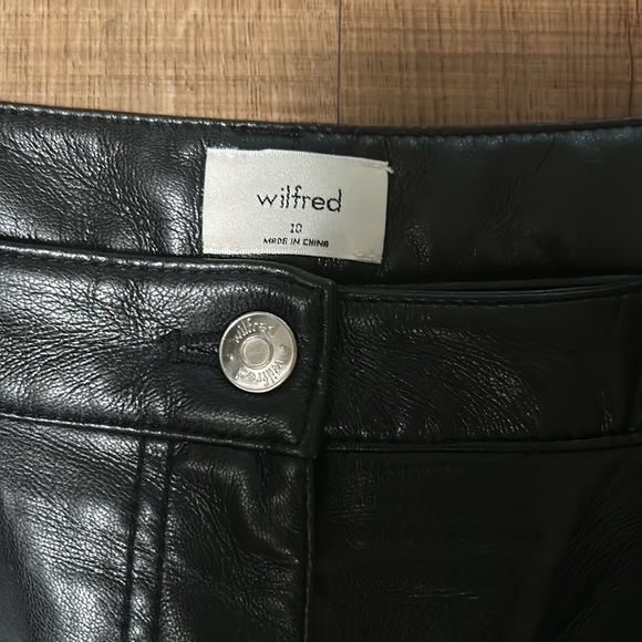 Black Leather Melina Pants - Picture 3 of 5